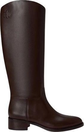 Ralph Lauren Kyle hoge laars - Dames - Schoenen - Bruin - Maat: 40 EU Leer