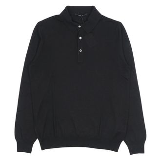 Tagliatore Round-neck Knitwear, male, Black, Size: XL Palmer Polo