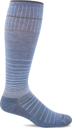 Sockwell Womens Circulator Moderate Graduated Compression Sock, Bluestone - M/L