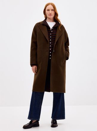 Contemporaine Womens Oversized reprocessed wool felted overcoat
