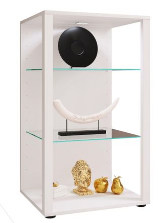 ebuy24 Ebuy24 - Vitrina De Vidrio Vcm De Pie Vitrina De Vidrio Con Vidrio De Seguridad Esg Dimensiones Aprox..al. 90 X An. 52 X T. 44 Cm Soporte Vitrina Vidr