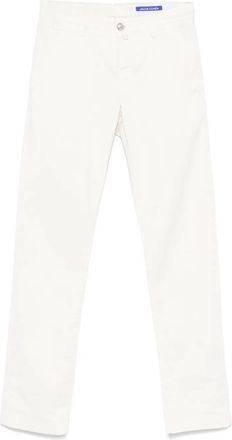 Jacob Cohen Jeans con placca logo - Bianco