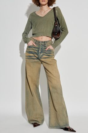 Diesel Top M-DEBI, Womens, Green