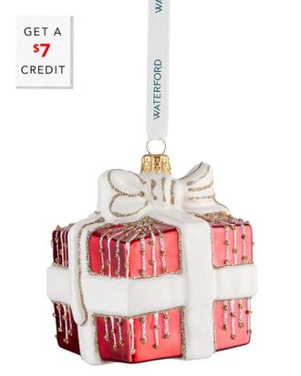 Waterford Holiday Heirlooms Present Ornament With $7 Credit