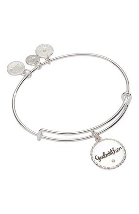 Alex and Ani Godmother Charm Bangle Bracelet in Silver at Nordstrom
