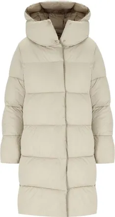 Save The Duck Sibyl Beige Hooded Padded Jacket