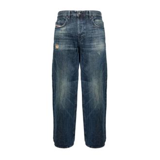 Diesel Jeans, Heren, Blauw, W30, Katoen, 2001 D-Macro Wide Leg Jeans