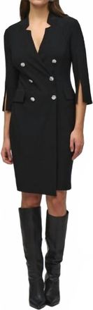 Joseph Ribkoff Silky Blazer Dress In Black