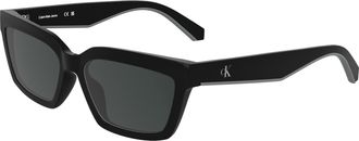 Calvin Klein Grey Square Ladies Sunglasses CKJ25604S 001 55