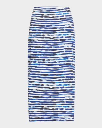A.L.C. Phoebe Stripe Pencil Skirt