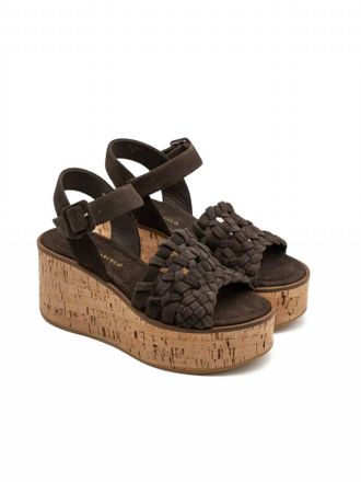 Paloma Barcel&oacute; Womens Ressy Suede Sandals In Chocolate