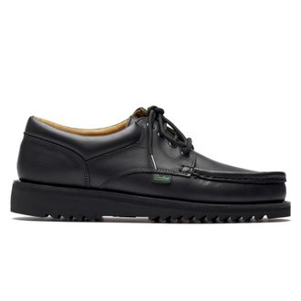 Paraboot Black Leather Lace Ups Shoes