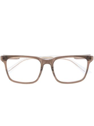 Gucci square-frame glasses - men - Acetate - 55 - Brown