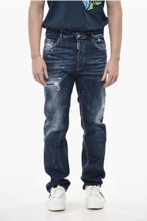 Dsquared2 Jeans 642 Vintage Effect with Paint Details 18cm size 48