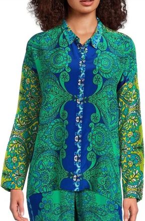 Johnny Was Slim Audrey Blouse In Multi