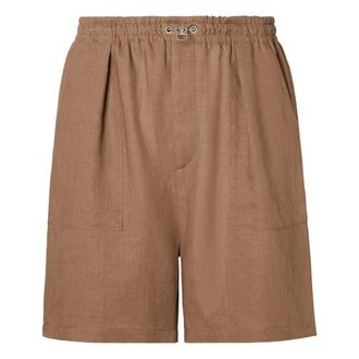 Fendi Korte Broeken, Heren, Bruin, M, Bermuda Shorts