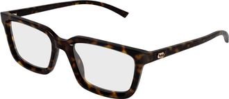 Gucci Rechthoekig Optisch Montuur - Heren - Brillen - Bruin - 51 MM - Accessoires