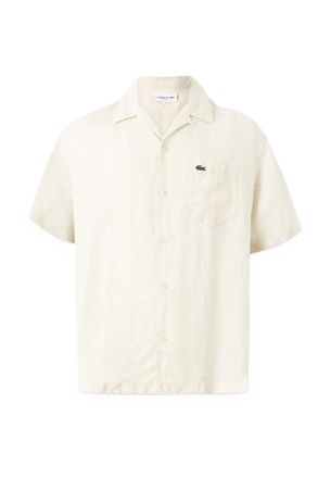 Lacoste Beige Relaxed Fit Linen Shirt