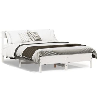 Berkfield Home Bed Frame without Mattress White 140x190 cm Solid Wood Pine