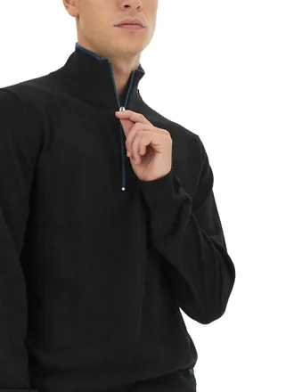 Paul Smith Logo-Embroidered Merino Wool Sweater - Black