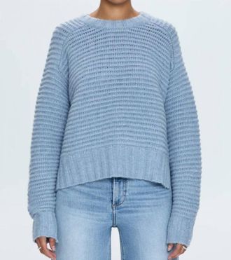 Pistola Denim Adina Everyday Sweater In Soft Mist Blue