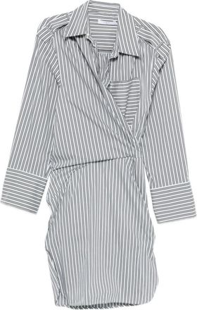 Iro Grey Stripes Shirt Dress