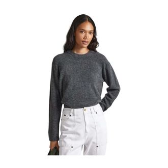 Pepe Jeans London Round-neck Truien - Dames - Ronde hals truien - Grijs - M - Wol - Truien & Vesten