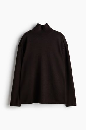 H&M Turtleneck-Pullover aus Merinowolle - Brown