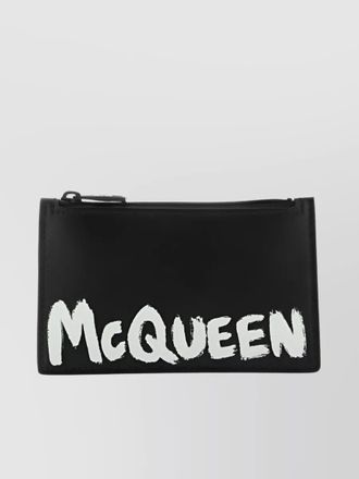 Alexander McQueen leather card holder