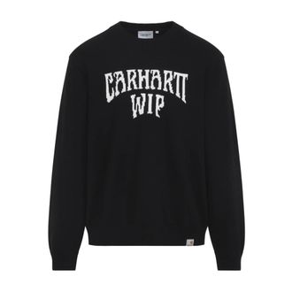 Carhartt Work in Progress Carhartt Wip, Sweatshirts, male, Black, Size: XL Deck Sweater
