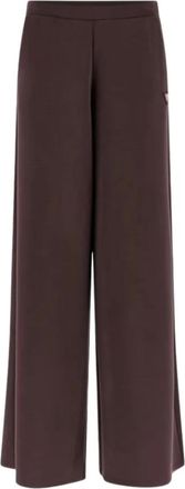 Guess Broeken, Dames, Bruin, L, Olympe Wide Leg Pants