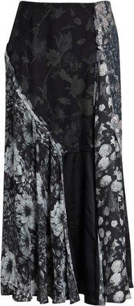 Maison Margiela Sequin & Floral Patchwork Skirt in Black Multicolor at Nordstrom, Size 8 Us