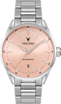 Vincero Icon Salmon Dial Automatic Bracelet Watch, 41mm at Nordstrom