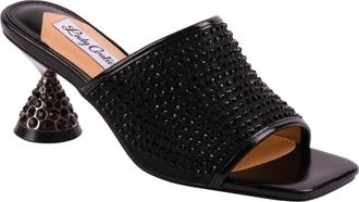 Lady Couture Rhinestone Slide Sandal in Black at Nordstrom Rack, Size 4