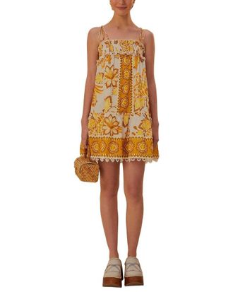 Farm Rio Aura Floral Mini Dress