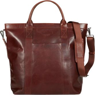 Howard London Brian Tote Bag - Heren - Shoppers - Bruin - ONE Size - Leer - Tassen