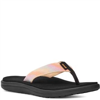 Teva Womens Voya Flip Flop Sandal In Magic Peach Bloom
