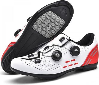 Generic Cycling Shoes for Mens Womens- Lightweight Indoor/Outdoor Bike Shoes with Rubber Sole, Anti-Slip and Breathable Mountain Bike Sneakers with Rotating L