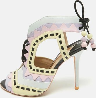 Sophia Webster Multicolor Leather Riko Cut Out Sandals