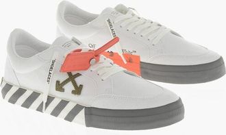 Off-white Low VULCANIZED Canvas Sneakers with Contrast Monogram size 46