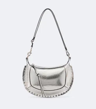 Isabel Marant Oskan Moon metallic leather shoulder bag
