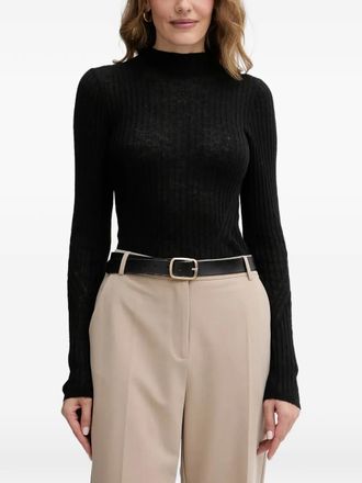 BOSS mock-neck sweater - Nero