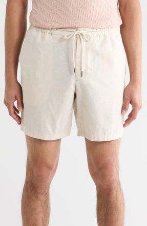 Nordstrom Linen Blend Shorts in Beige Pumice - White Eoe at Nordstrom Rack, Size Xx-Large