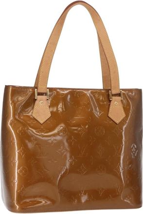 Louis Vuitton Houston Handbag Monogram Vernis Brown Patent_Leather Handbag (Pre-Owned)