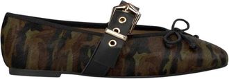 Alma En Pena Wijde gesp ballerina - Dames - Ballerinas - Groen - 37 EU - Schoenen