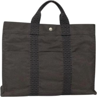 Herm&egrave;s Pre-owned Tote Bags, female, Gray, Size: ONE SIZE Pre-owned Fourre-tout Herline