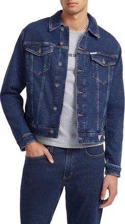 Guess Slim Fit Denim Trucker Jacket in Vard at Nordstrom, Size X-Large