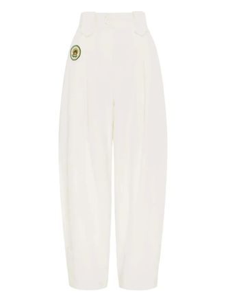 Alemais pleated trousers - women - Cotton - 8 - White
