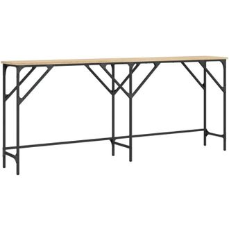vidaXL Mesa Consola Madera De Ingenier&iacute;a Roble Sonoma 180x29x75 Cm Vidaxl