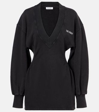 The Attico Cotton fleece sweatshirt dress